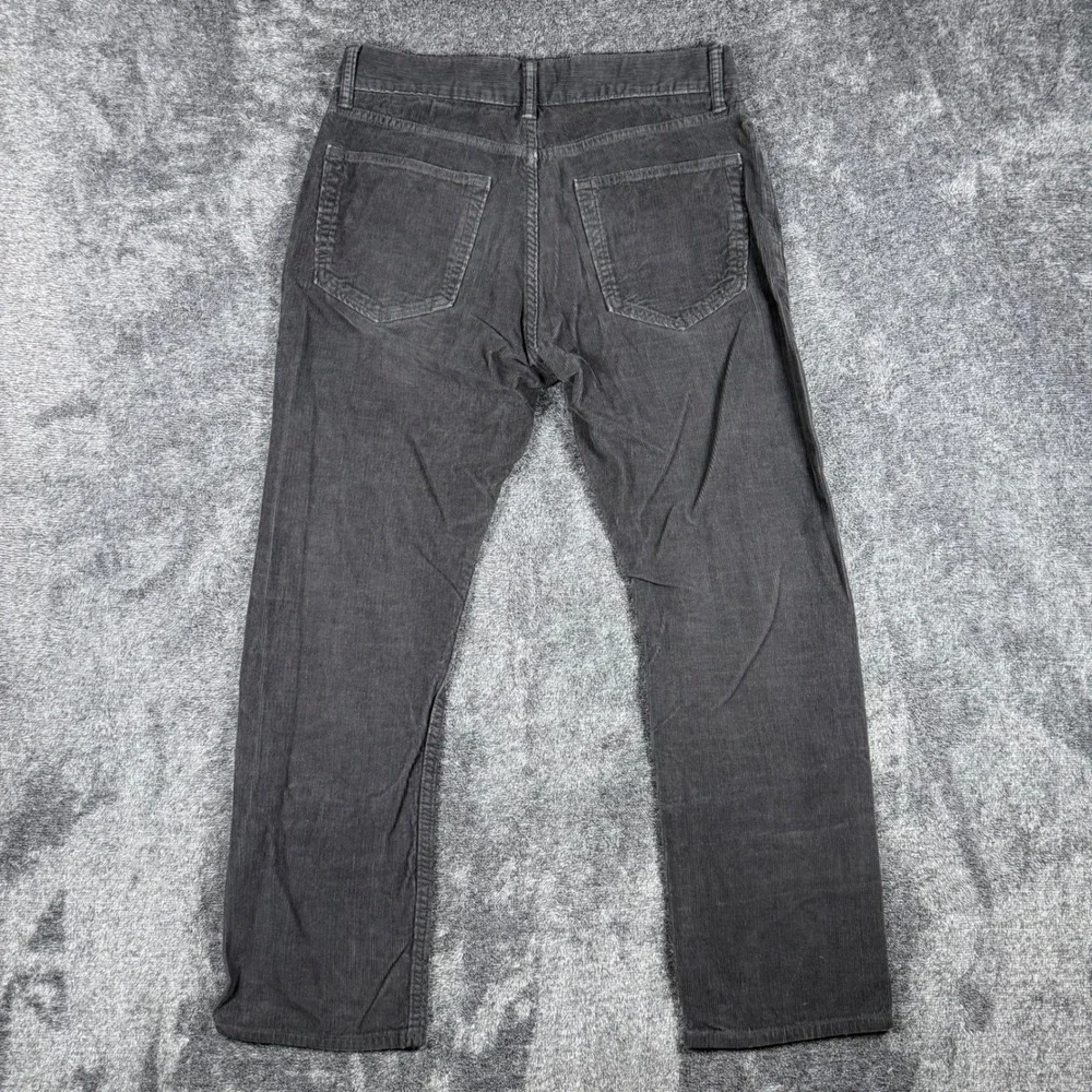 Lot of 2 Banana Republic Pima Cotton Corduroy Pants Men's Fit 30x25.5 Black Tan